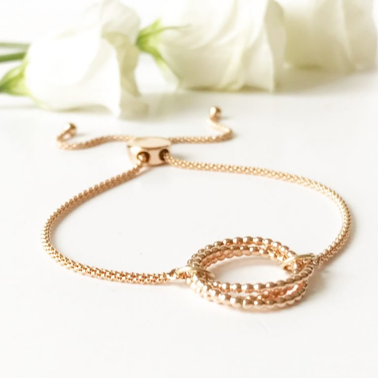 Rose Gold Eternity Bracelet with Slider Feature | Me Me Jewellery