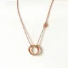 Rose gold infinity necklace | Me Me Jewellery