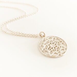 Silver Mandala Necklace | Me Me Jewellery