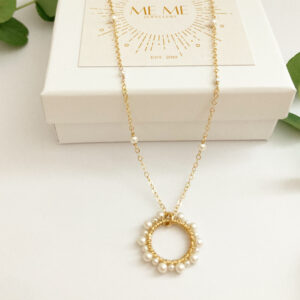 Indian Summer Pearl Gold Necklace | Me Me Jewellery