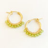 Peridot Hoop Earrings | Me Me Jewellery